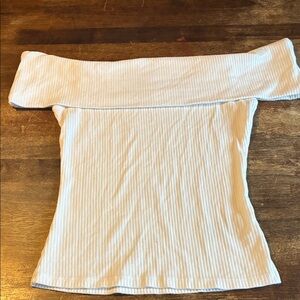 Old Navy Off-Shoulder Ribbed Top - White